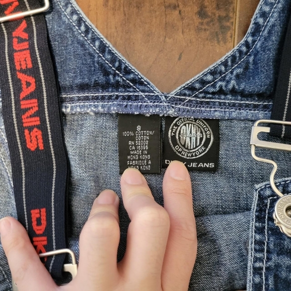 Vintage DKNY carpenter denim overalls dungarees. - Picture 2 of 5